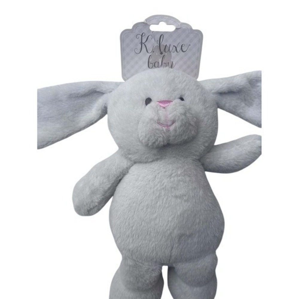 Newborn  Bunny Rabbit Plush Stuffed Animal Rattle & Crinkle Ears BRAND NEW - Picture 3 of 8